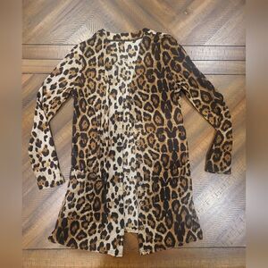 Animal Print light weight cardigan with pockets
